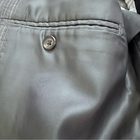 Ralph By Ralph Lauren Jacket Mens 50R Grey striped Wool Canada 3 Button - Picture 8 of 14